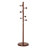 Solid Rubberwood Freestanding Coat Rack with 9 Hooks and Weighted Base