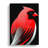 CAN-V0523-351X Cardinal Bird Abstract - Wrapped Canvas Print-2027726559