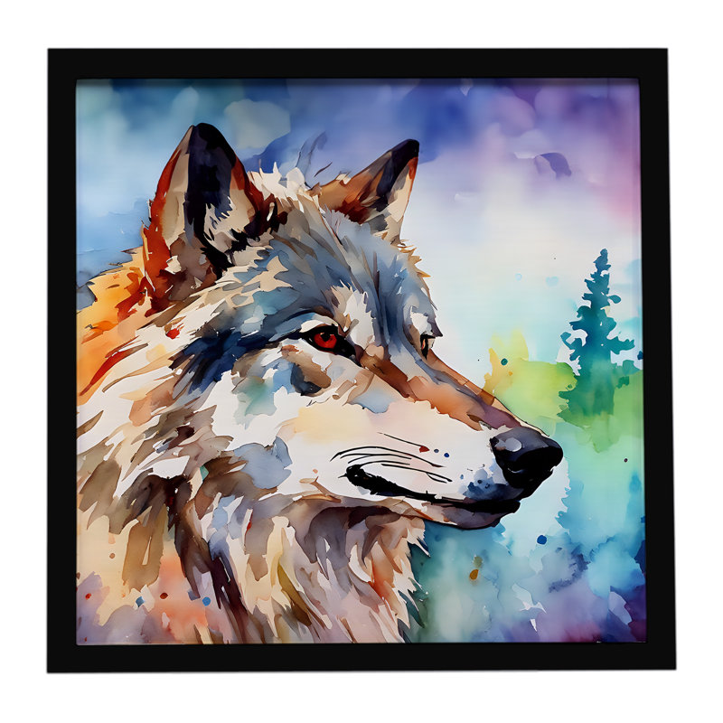 Wolves Wolf  Framed Metal Print