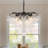 Yader 8 - Light Dimmable Tiered Bubble Chandelier with Textured Globe Glass-1681707733