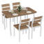 Ensemble de table de salle à manger pour 4, 5 pièces ensemble de table de cuisine et chaises-1894646797-1894646802