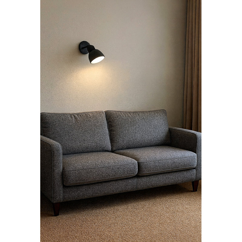 Grey Industrial Style Directional Unswitched Wall Light
