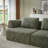 Chenille Fabric 3 Seater Compressed Sofa,No Assembly-351474072