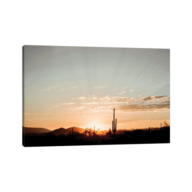 Desert Sunrise by Mandy Lynne - Wrapped Canvas Gallery-Wrapped Canvas Giclée, 20.32 cm H x 30.48 cm W