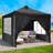 10x10 Pop Up Canopy Tent Gazebo with 4 Removable Sidewalls One Push Party Tent-106632944