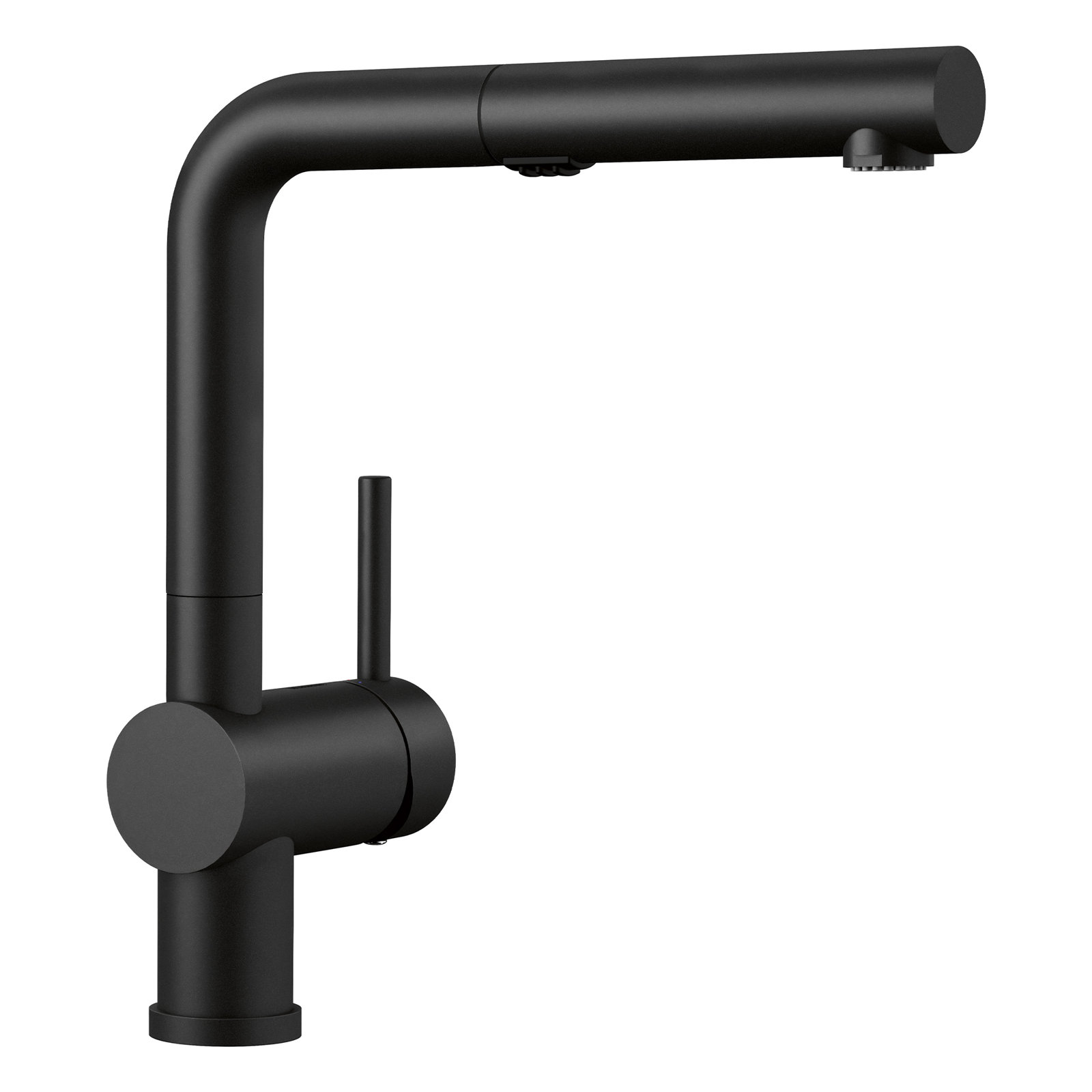 Linus Low Arc Pull-Out Dual-Spray Kitchen Faucet, Coal Black