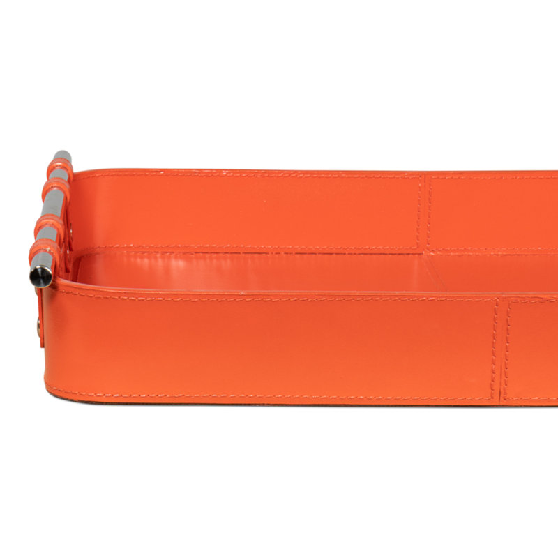 Shagreen Decorative Tray, Orange