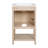 Featuring a ceramic sink, freestanding single vanity
