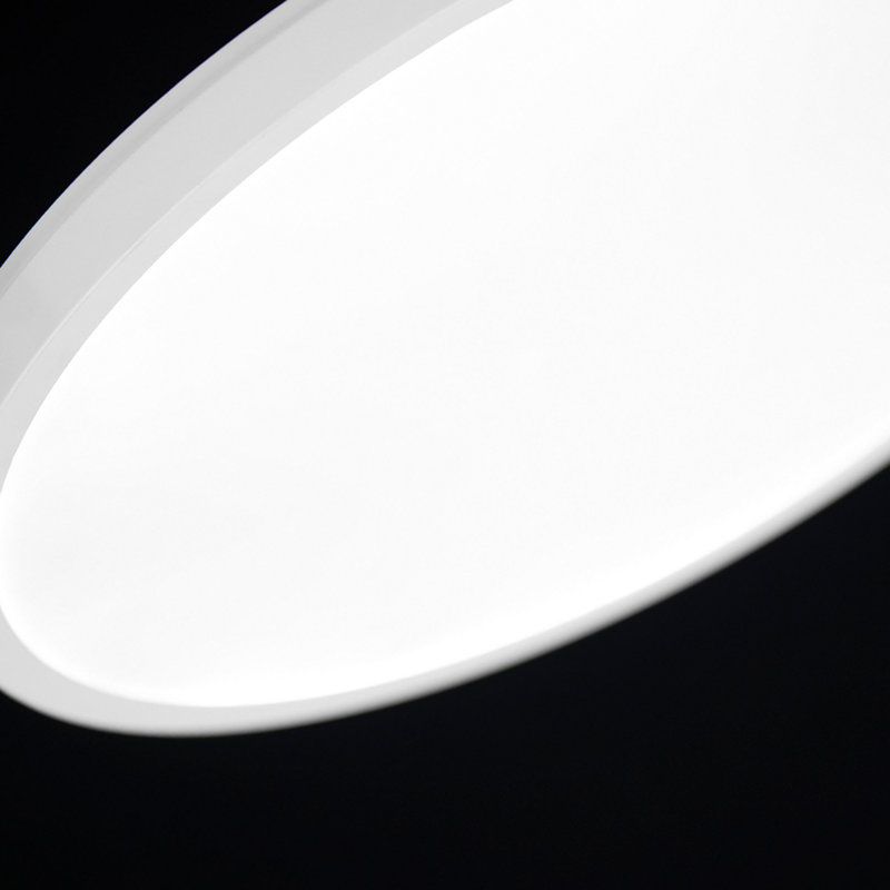 Argo Dimmable LED Flush Mount, 3500K, 1" H x 11.5" W x 11.5" D, White