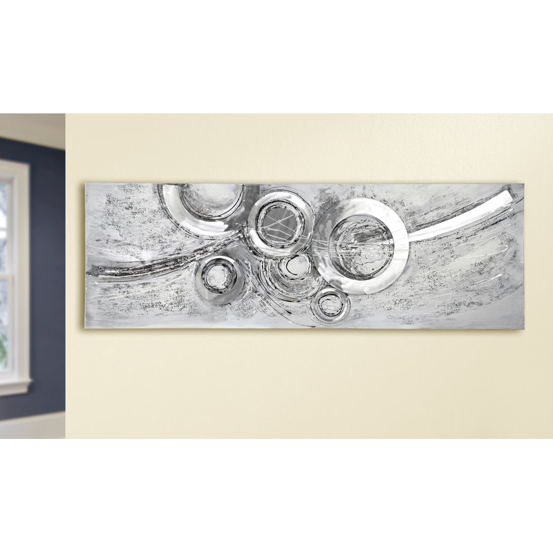 Cricles - Wrapped Canvas Painting