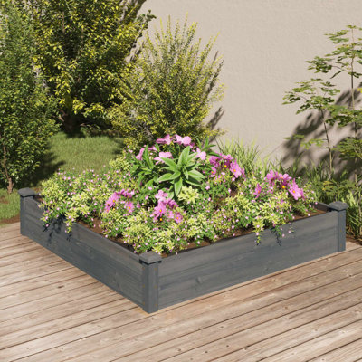 Asela Wood Raised Garden Bed
