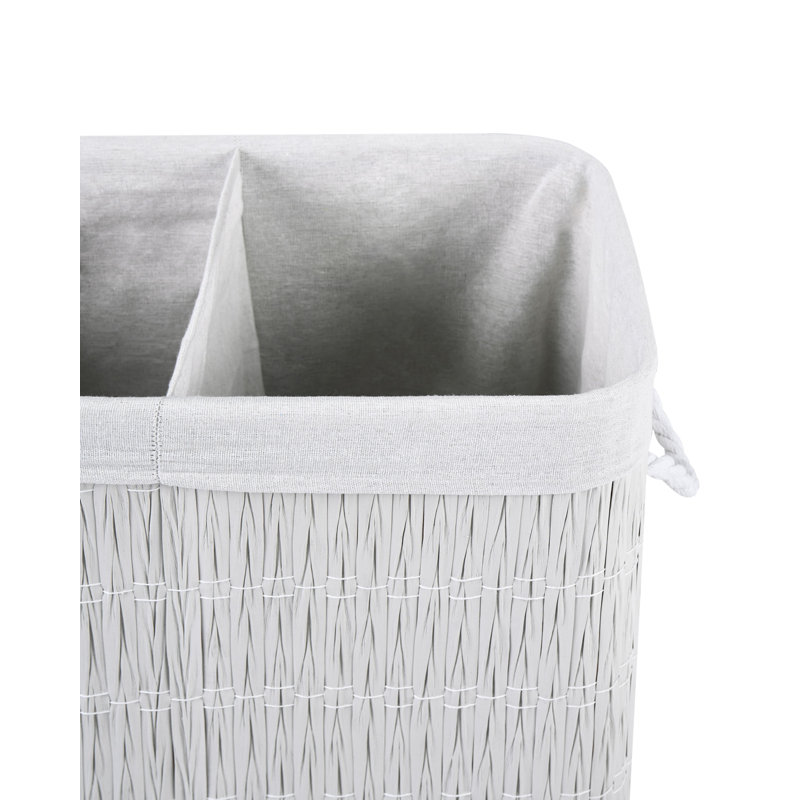 Fabric Laundry Basket, White