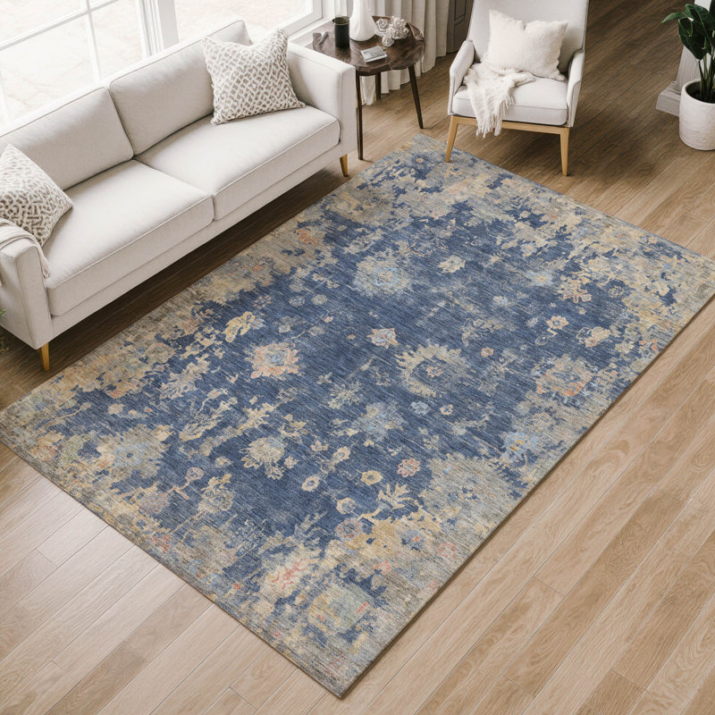 Machine Washable Indoor/Outdoor Matsumura ACN2302 Global Rug, Rectangle 8' x 10'