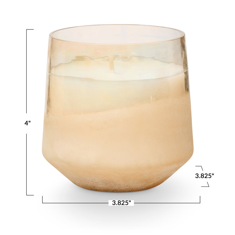 Green Soy Scented Candle in Baltic Glass Vessel