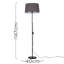 Bekbele 147cm Black Traditional Floor Lamp-40557673-40557676
