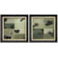 Ensemble d'art abstrait vert et gris anthracite-1899977312-1899977315