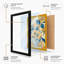 Golden Stems and Teal Botanical - Framed Print-1270943047-1270943046