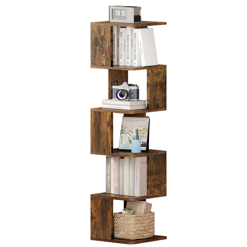 Ashanti 180cm H x 30.5cm W Geometric Bookcase