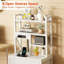 40cm W Metal Bedside Table
