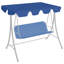 Replacement Canopy for Garden Swing Blue 150/130x70/105 cm-522247167