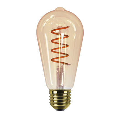 60W Equivalent ST64 E27/Medium (Standard) Dimmable 2600K LED Bulb