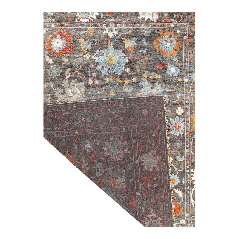 Wascar Oriental Area Rug in Gray