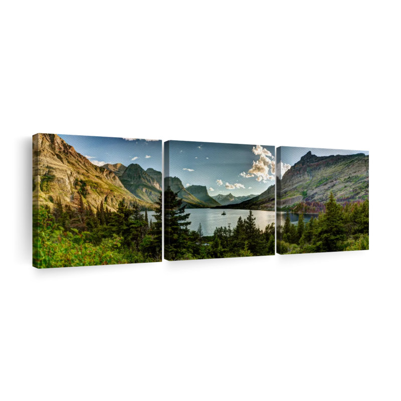 Impression d'art sur toile Montana, Montana, H 8 po x l 26 po x P 1 po