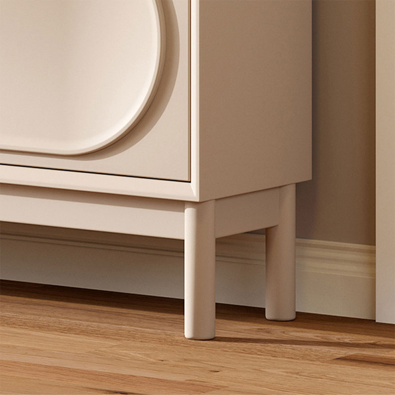 Armoire de rangement à chaussures inclinable de style rétro pour 24 paires de chaussures, Blanc