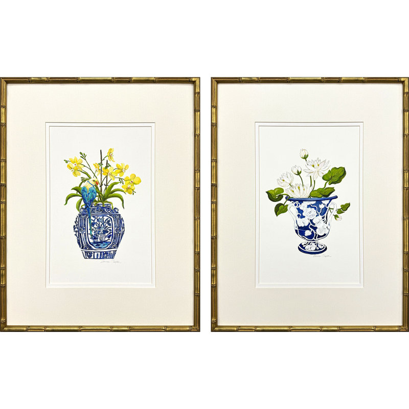 Blue and White II Framed Art