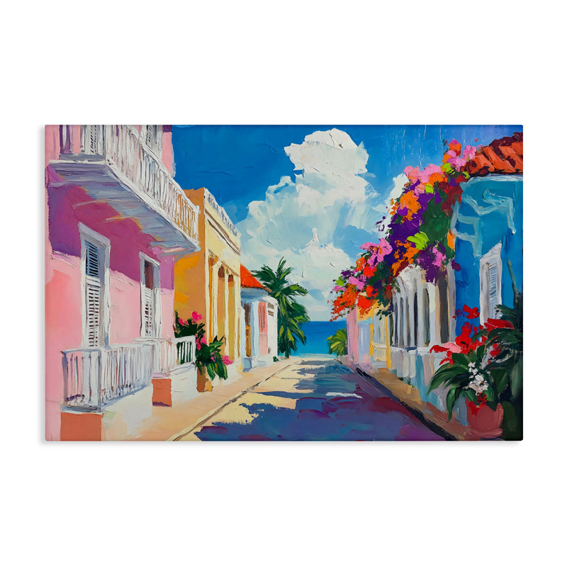 «Coastal Colors Town», conception par Franklyn Gregory, H 30 po x l 45 po