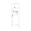 Armoire de salle de bain au-dessus de la toilette - assurance de la qualité, tablette réglable, blanc, rangement surdimensionné de 23,9 x 7,71 x 67,37 pouces, finition blanche,