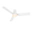 44"  DC Motor 3 - Blade LED Flush Mount Ceiling Fan with Remote Control and Light Kit Included-999325596