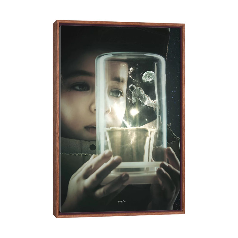 Childhood Dreams by Rob Hakemo - Print on Canvas, Classic Brown Wood Framed, 101.6 cm H x 66.04 cm W