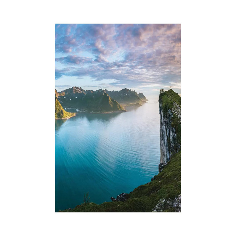 Sunset Hikes by Steffen Fossbakk - Wrapped Canvas Print, 20.32 cm H x 30.48 cm W