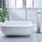 Single Handle Bathroom Vanity Sink Faucet with Waterfall Spout-115721276
