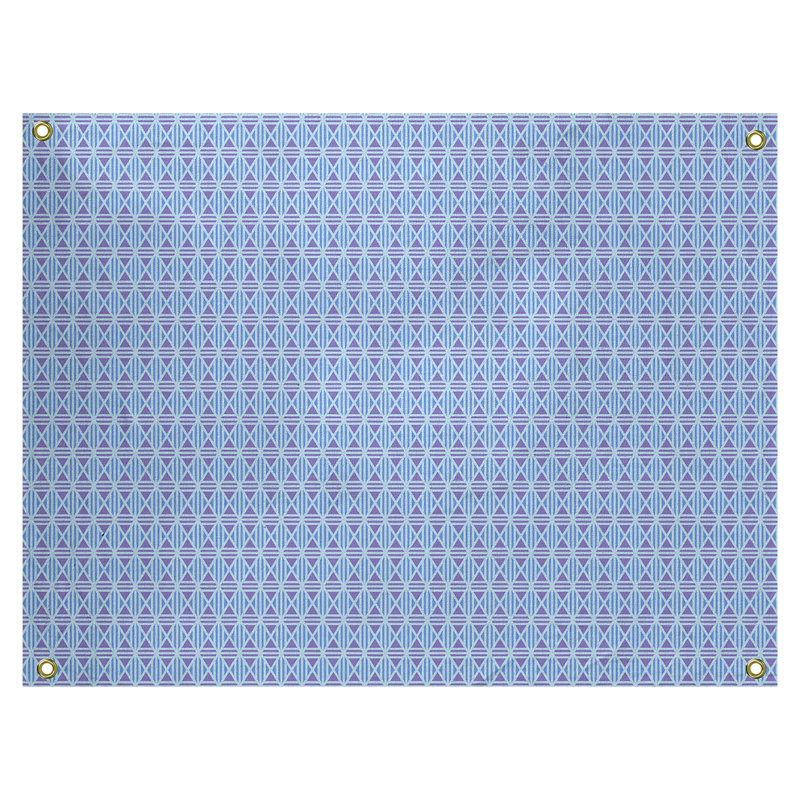 Tapisserie «Avicia Lined Diamonds» par Katelyn Elizabeth, Intérieur / extérieur, H 60,5 po x l 81,5 po