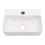 Lavabo de salle de bain mural rectangulaire en céramique blanche L 14 po x l 10 po Kichae