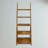 Amber 5-Shelf Ladder Bookcase, Warm Brown