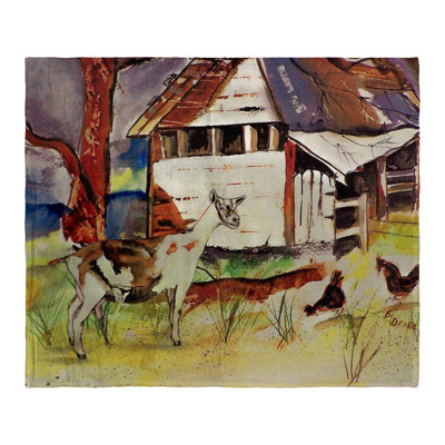 Jeté en soie Goat & Barn