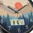Silent Wall Clock With Day Week Temperature Wilderness With Sunset Non-Ticking Battery Operated Large Digital Modern Clocks Display With Calendar And Date For Kitchen Farmhouse Bathroom Office 12 Inch