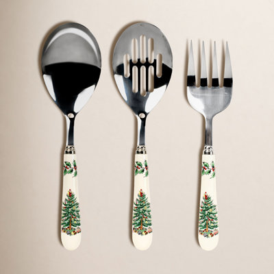Christmas Tree Stainless Steel Hostess Set