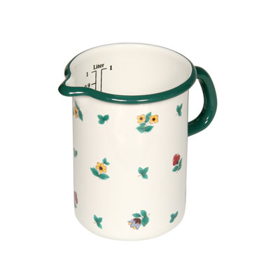 Gmundener Streublumen Enamel Kitchen Measuring Cup