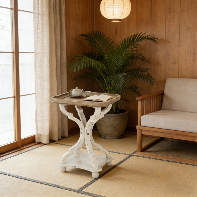 Accent Table, White