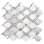 Santorini Rope 12" x 12" Marble Mosaic Wall Tile