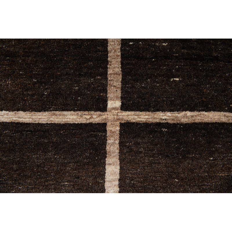 Tapis brun foncé Jahiem