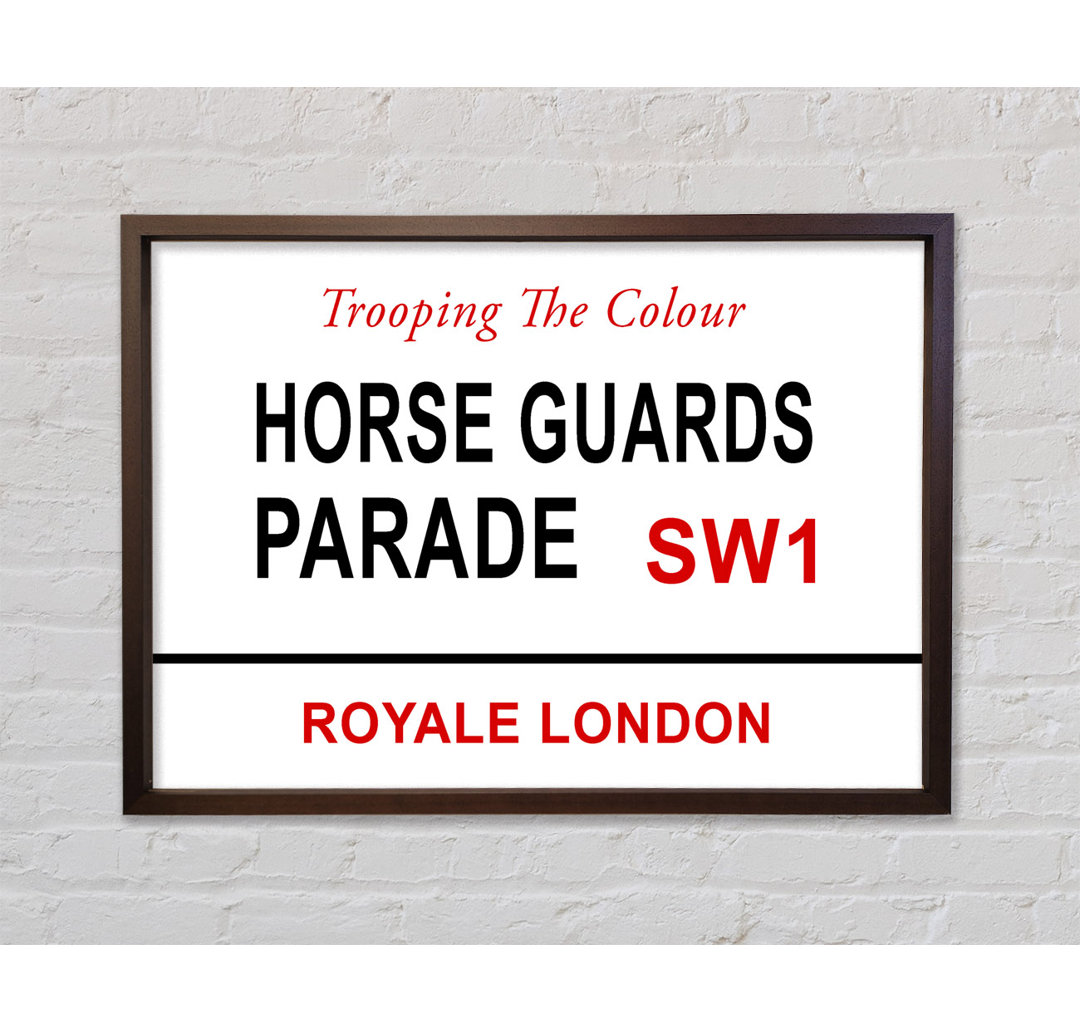 Horse Guards Parade Schilder - Einzelne Bilderrahmen Kunstdrucke auf Leinwand