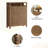 16 Pair Shoe Storage Cabinet with 2 Flip Drawers Open Cubby and Adjustable Shelves & Side Hooks Entryway-179919330