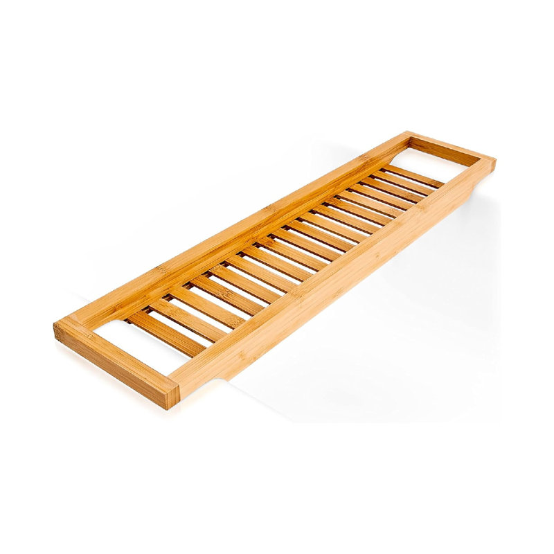 Freestanding Bamboo Bathroom Accessory Tray
