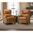Fauteuil inclinable manuel en cuir véritable l 32,68 po Polestra