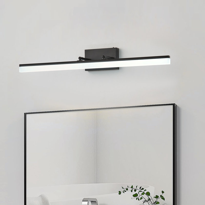 1-lamp mute black LED dimmable wall light, Matte Black